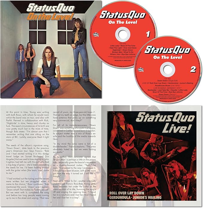 Status Quo - On The Level - 50th Anniversary 2CD in 7" Sleeve [National Album Day 2025]