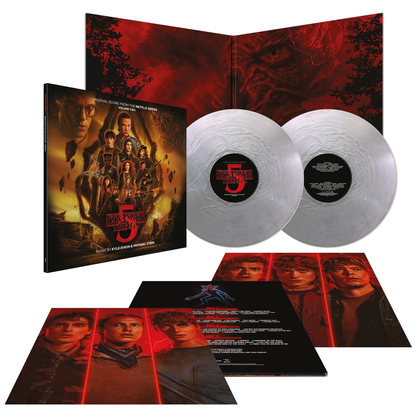 Kyle Dixon & Michael Stein - Stranger Things 5 (Original Score - Volume Two) 2LP Metallic Silver Vinyl