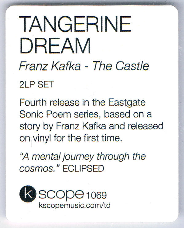 Tangerine Dream ‎– Franz Kafka The Castle - 2LP Vinyl