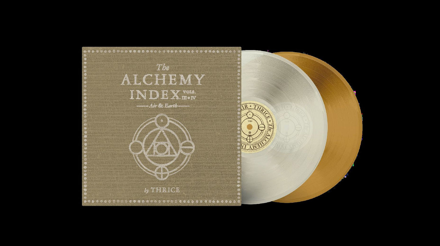 Thrice - The Alchemy Index Vols. III & IV: Air & Earth 2LP Miky Clear / Tan Vinyl