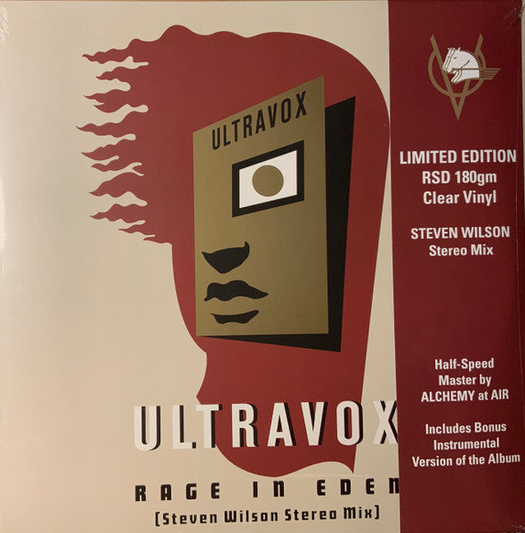 Ultravox - Rage In Eden - 2LP Clear Vinyl [Steven Wilson Stereo Mix]