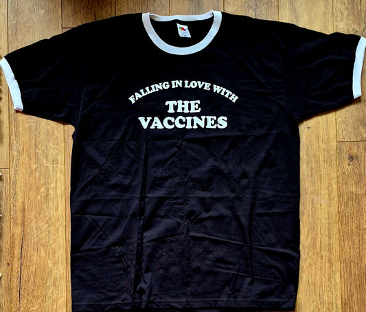 The Vaccines - Falling in love with... - Black Ringer T-Shirt (XL)
