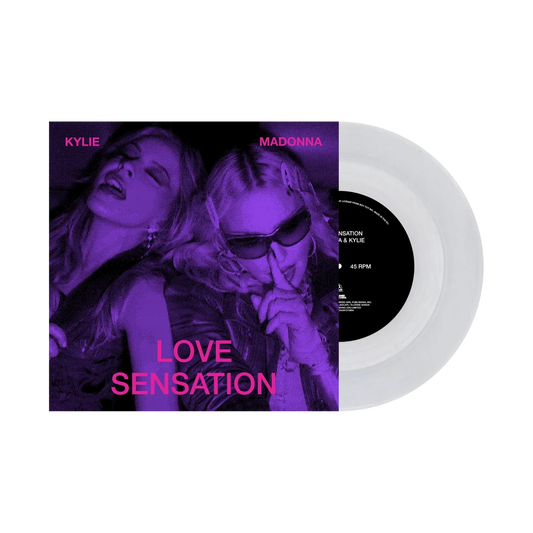 Madonna & Kylie - Love Sensation (Afterhours Mix) - Clear Transparent 7" Vinyl