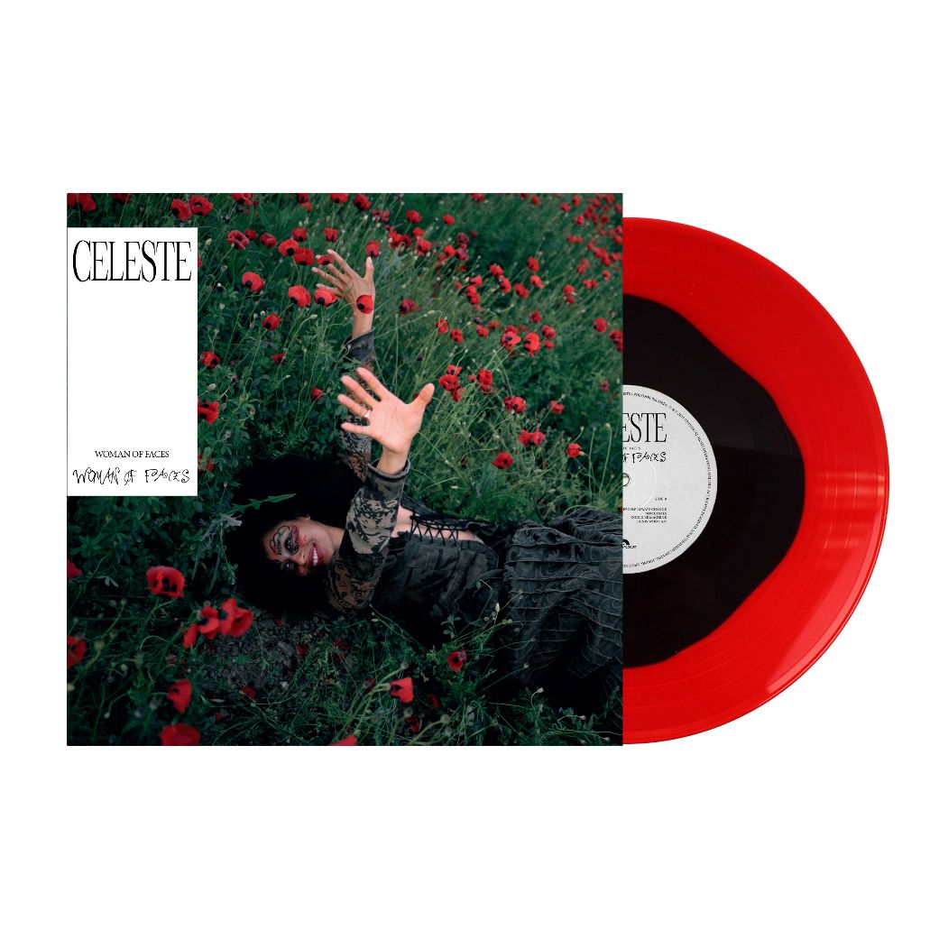 Celeste - Woman Of Faces - Red/Black 'Poppy Coloured’ Vinyl, Plus Bonus 7”