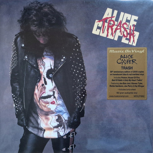 Alice Cooper - Trash - 180g Blue, Red Marbled Vinyl