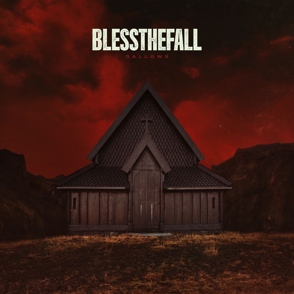 BLESSTHEFALL - GALLOWS - Grey, Black Marbled Vinyl