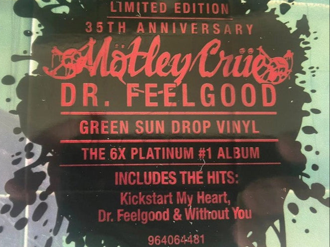 Motley Crue - Dr. Feelgood - Green Sun Drop Vinyl [Limited Edition]
