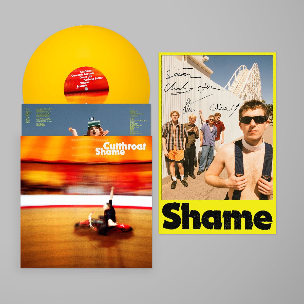 Shame - Cutthroat - UK EXCLUSIVE Indies Signed Hot Shots Vinyl
