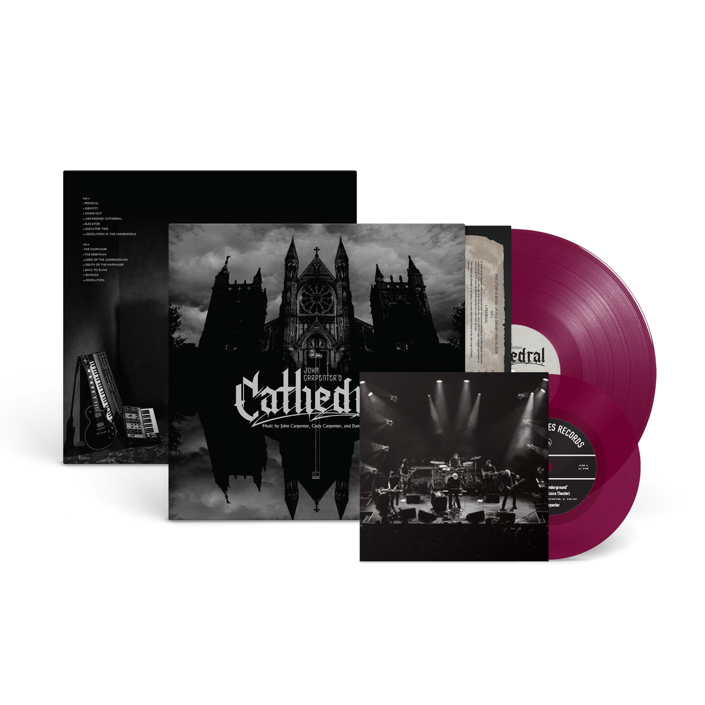 John Carpenter, Cody Carpenter, & Daniel Davies - Cathedral - Amethist Viny + 7" Vinyl