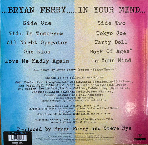 Bryan Ferry - In Your Mind - Vinyl