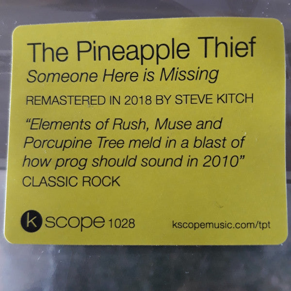 The Pineapple Thief - Someone Here Is Missing (LP, Album, RM, RP)