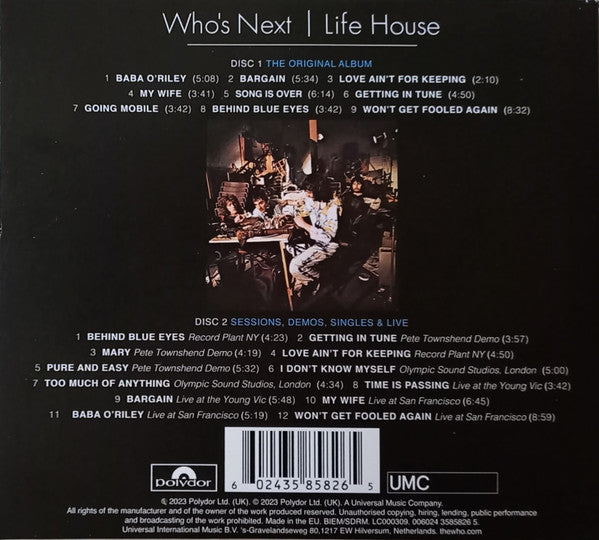 The Who - Who's Next | Life House : 2CD Deluxe Edition