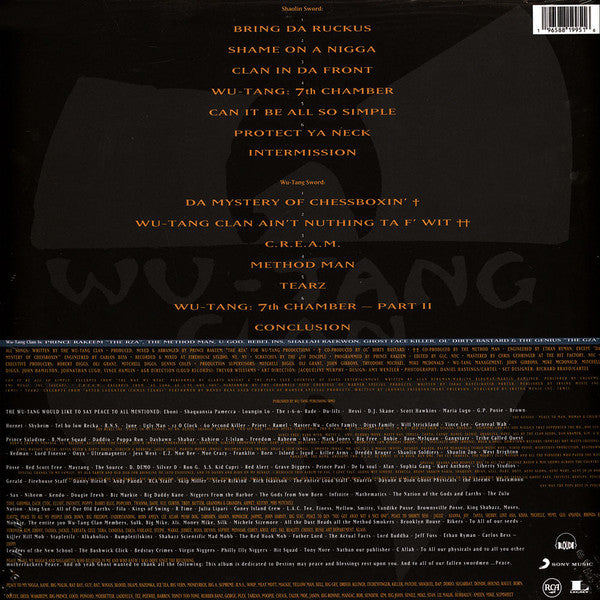 Wu-Tang Clan - Enter The Wu-Tang (36 Chambers) (LP, Album, RE, Gol)