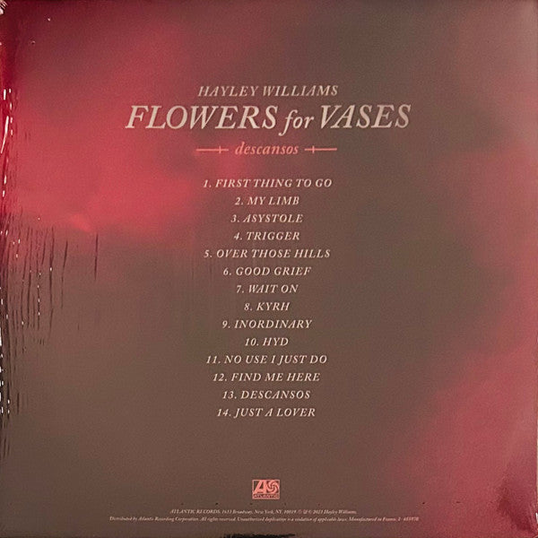 Hayley Williams - Flowers For Vases / Descansos - Limited Clear Vinyl