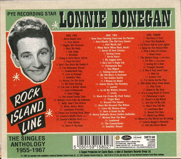 Lonnie Donegan - Rock Island Line - The Singles Anthology 1955-1967 (3xCD, Comp, RM)