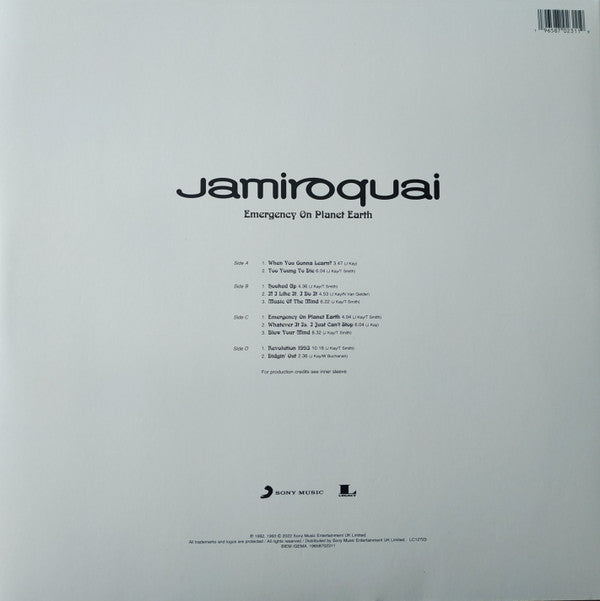 Jamiroquai - Emergency On Planet Earth - Special Edition 2LP Clear Vinyl