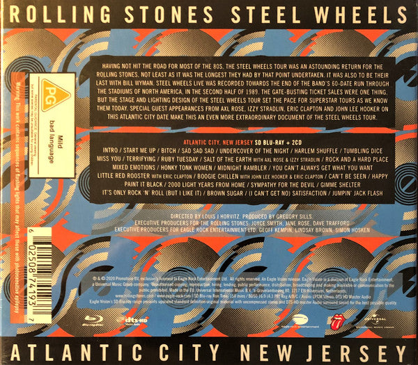 The Rolling Stones - Steel Wheels Live Atlantic City New Jersey (2xCD, Album, RM + Blu-ray, Multichannel, DTS)