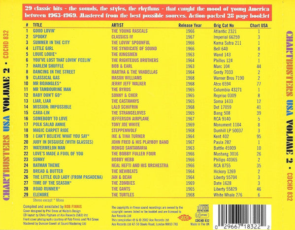 Various - Chartbusters USA Volume 2 - CD