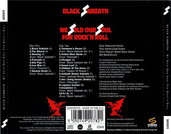 Black Sabbath - We Sold Our Soul For Rock 'N' Roll: Remastered 2CD