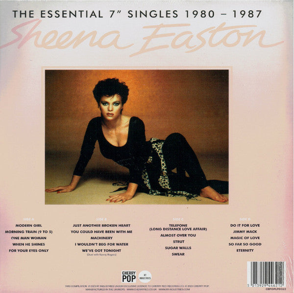 Sheena Easton - The Essential 7" Singles 1980-1987 (2xLP, Comp, Ltd, Whi + 7", Single, Pin + RSD, Comp)