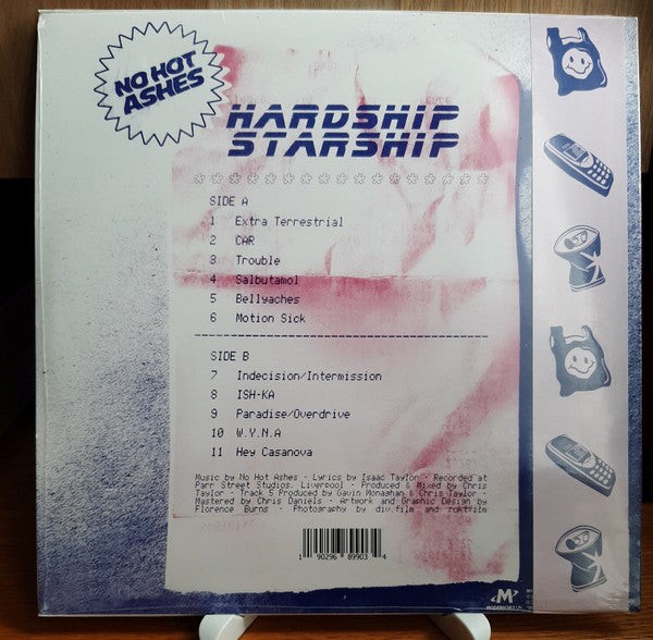 No Hot Ashes (2) - Hardship Starship (12", Album)