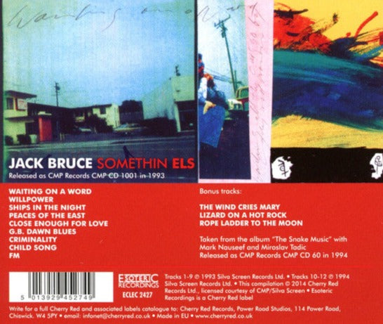 Jack Bruce - Somethin Els : Remastered CD