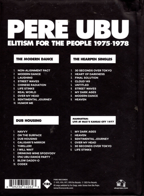 Pere Ubu - Elitism For The People 1975-1978 - Deluxe 4CD Set