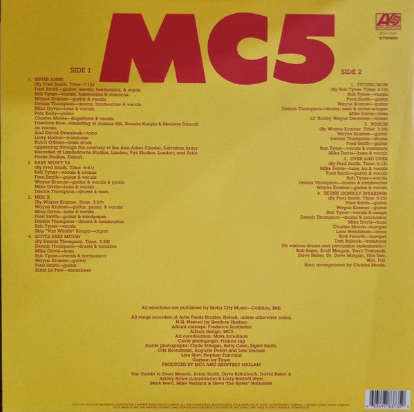 MC5 - High Time: Limited Clear & Yellow Splatter Vinyl