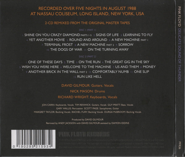 Pink Floyd - Delicate Sound Of Thunder : 2CD Re-Issue