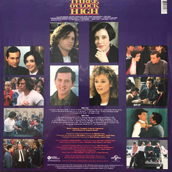 Tangerine Dream / Sylvester Levay - Three O'Clock High (Original Motion Picture Soundtrack) (LP, RE, RM)
