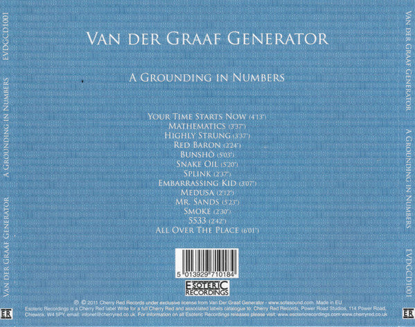 Van Der Graaf Generator - A Grounding In Numbers CD