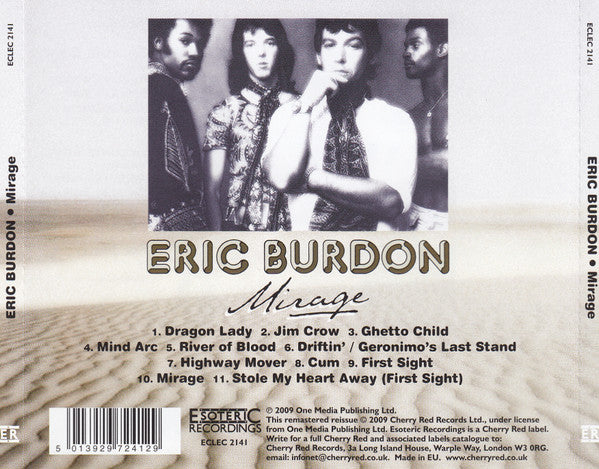 Eric Burdon - Mirage - Remastered CD