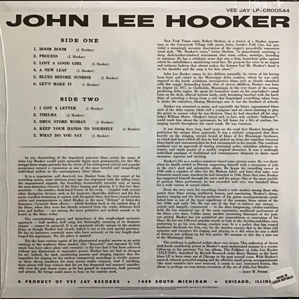 John Lee Hooker - Burnin' : Remastered 180g Vinyl