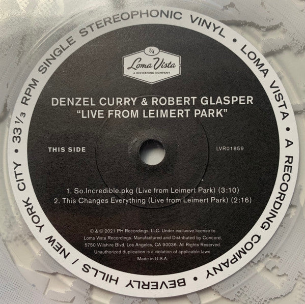 Denzel Curry & Robert Glasper - Live From Leimert Park (7", S/Sided, RSD, Single, Pic, Cle)