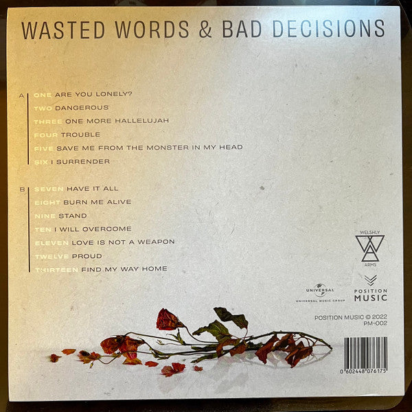 Welshly Arms - Wasted Words & Bad Decisions - Vinyl