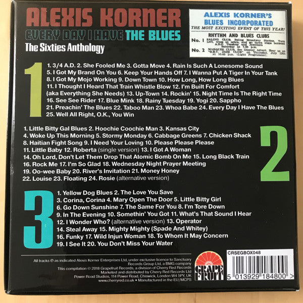 Alexis Korner - Every Day I Have The Blues (The Sixties Anthology) (3xCD, Comp)