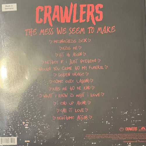 Crawlers - The Mess We Seem to Make - Limited Blue Splatter Vinyl