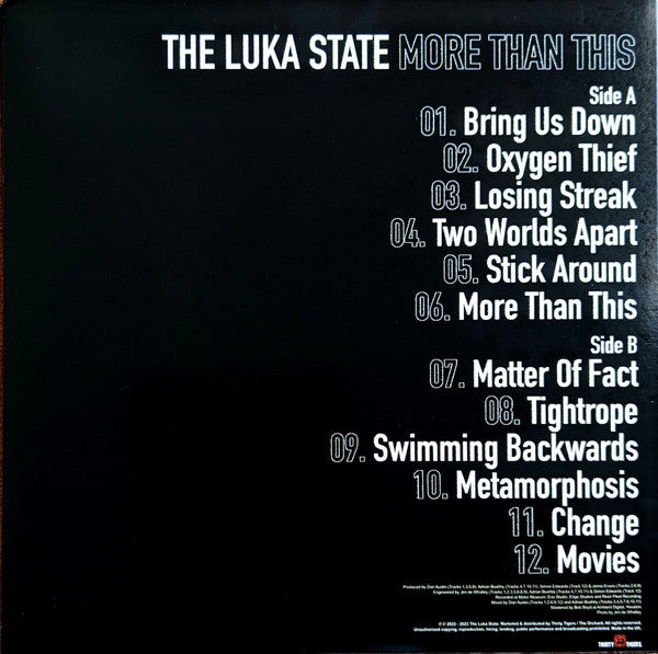 The Luka State - More Than This - Yellow Vinyl