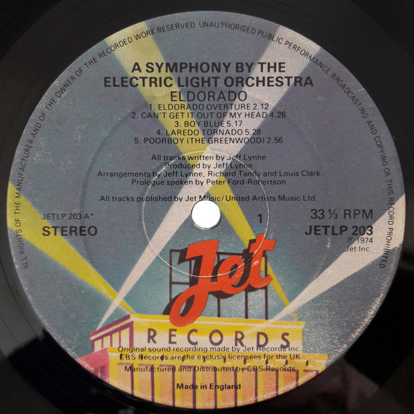 Electric Light Orchestra - Eldorado - A Symphony By The Electric Light Orchestra (LP, Album, RE)