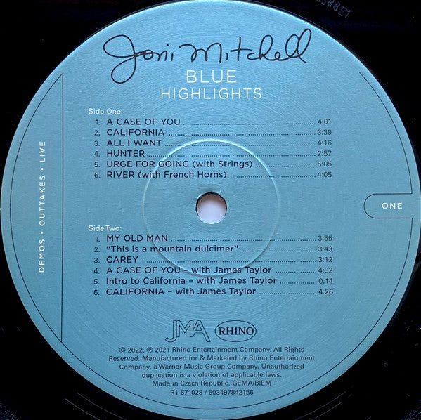 Joni Mitchell - Blue Highlights - 180g Vinyl