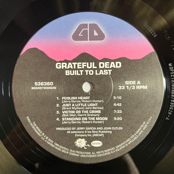 The Grateful Dead - Built To Last (LP, Album, RE)