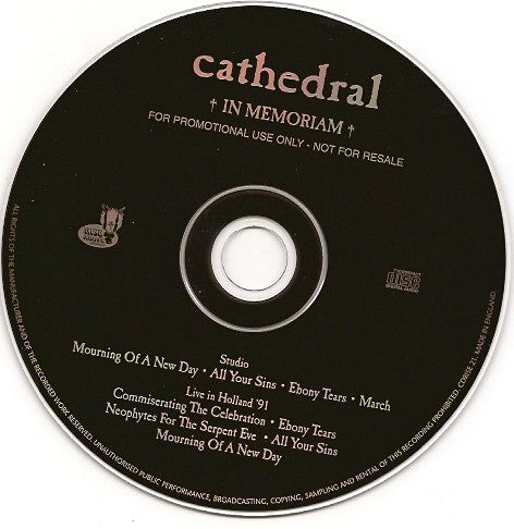 Cathedral - In Memoriam - CD