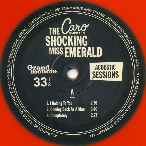 Caro Emerald - The Shocking Miss Emerald (Acoustic Sessions) (12", EP, RSD, Ltd, Num, Ora)