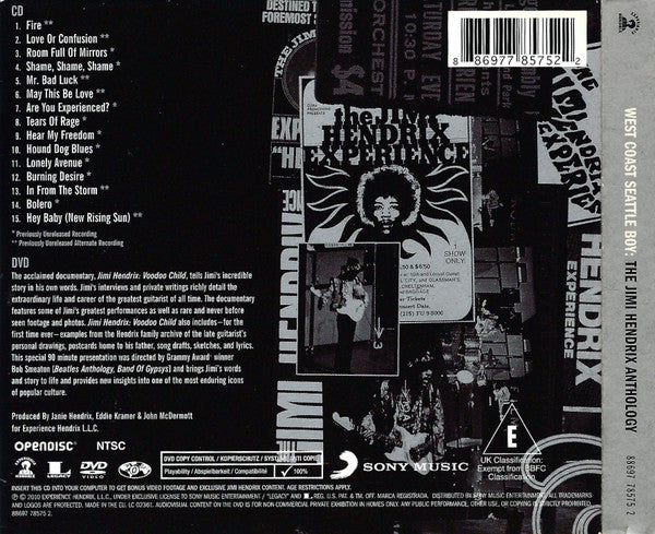 Jimi Hendrix - West Coast Seattle Boy: The Jimi Hendrix Anthology : CD / DVD-V