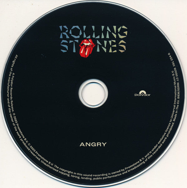 Rolling Stones - Angry (CD, Single)