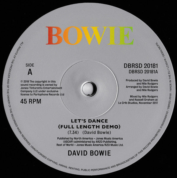 David Bowie - Let's Dance Demo (12", RSD, Single)