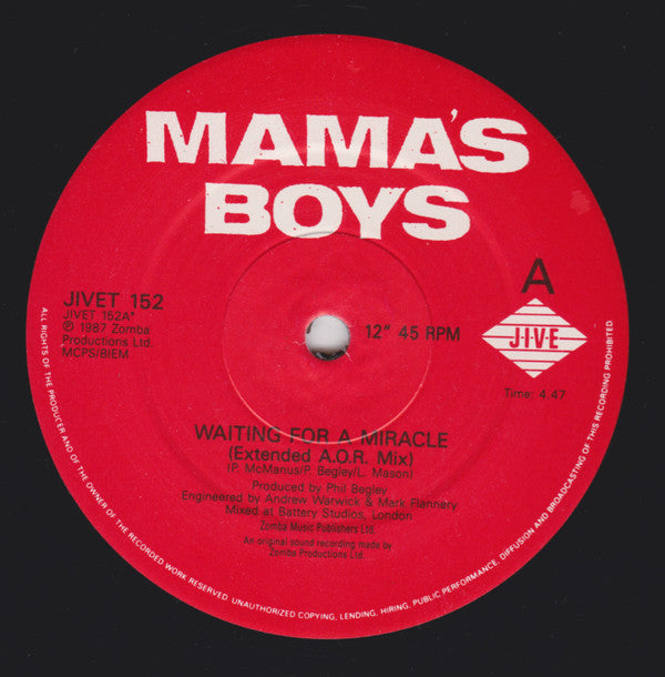 Mama's Boys - Waiting For A Miracle (12", Ltd, Fol)