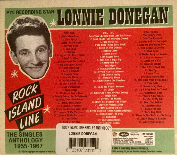 Lonnie Donegan - Rock Island Line - The Singles Anthology 1955-1967 (3xCD, Comp, RM)