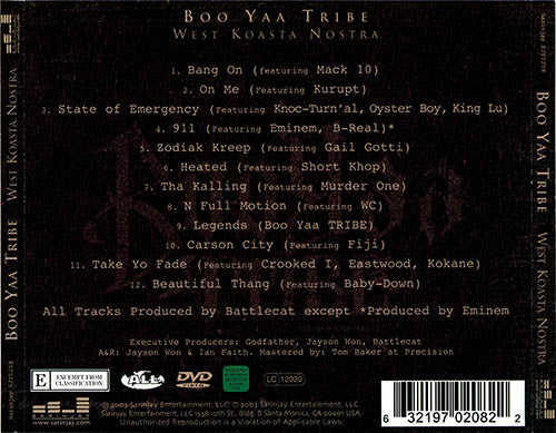 Boo Yaa Tribe - West Koasta Nostra - CD + DVD-V