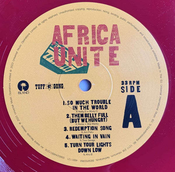 Bob Marley & The Wailers - Africa Unite  (LP, Album, Ltd, Red)